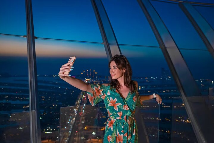 Capture stunning memories with breathtaking views from The Palm Tower where the beauty of Dubai unfolds beneath you. Explore the skyline and iconic landscapes like never before.
